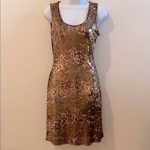 Sequined evening dress